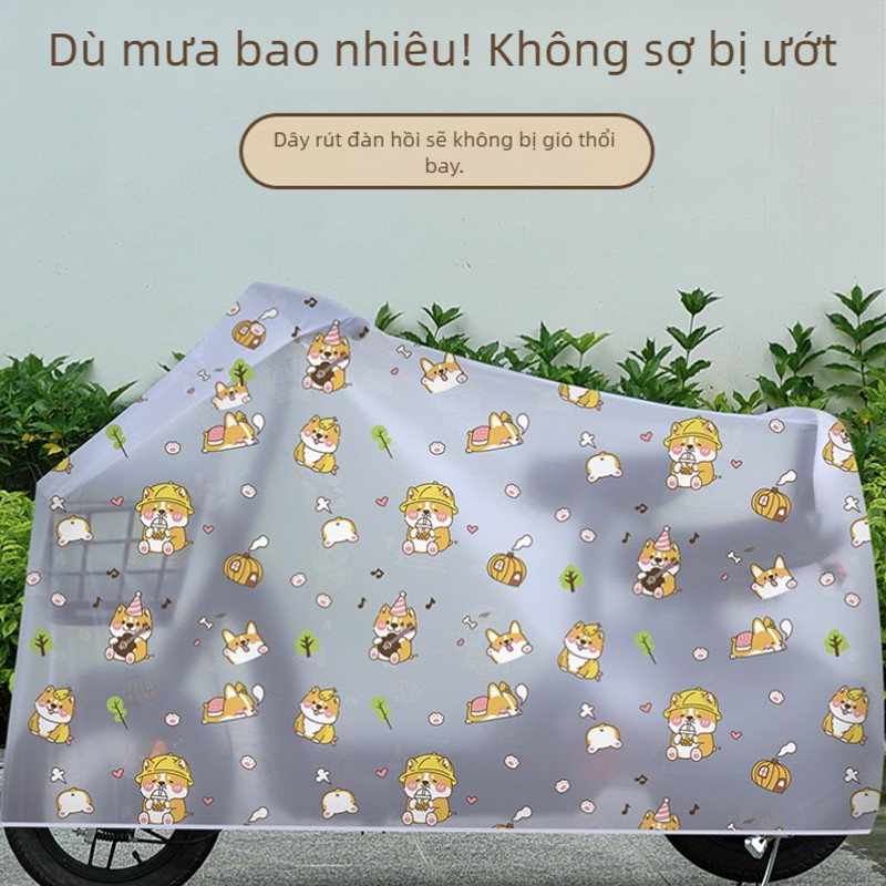 phụ kiện xe đạp điện dễ thương/bạt phủ xe máy/bạt che nắng xe máy/Bạt phủ xe máy Áo trùm xe máy chống thấm chống nắng loại tốt bạt che mưa Thông Dụng Cho Xe Máy Điện Motorcycle cover/lớp bạt phủ xe máy bạt trùm bạt che motorcycle cover
