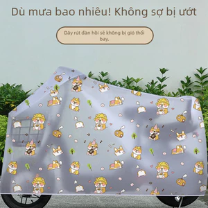 phụ kiện xe đạp điện dễ thương/bạt phủ xe máy/bạt che nắng xe máy/Bạt phủ xe máy Áo trùm xe máy chống thấm chống nắng loại tốt bạt che mưa Thông Dụng Cho Xe Máy Điện Motorcycle cover/lớp bạt phủ xe máy bạt trùm bạt che motorcycle cover