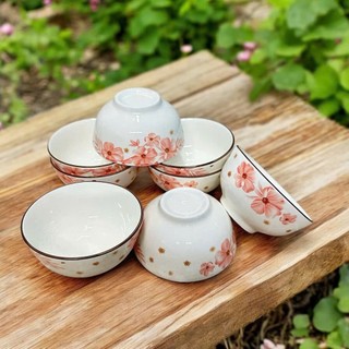 10 CHÉN NHỎ SỨ BÔNG 4D ( ĐỰNG CHÈ, NƯỚC TƯƠNG, NƯỚC MẮM) - 8.5CM - Trường An VN