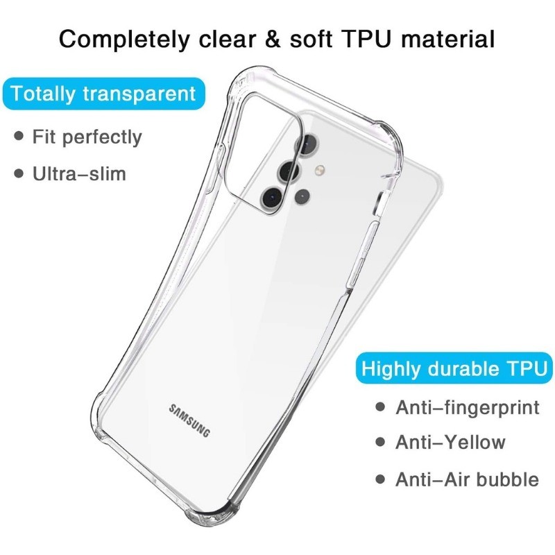 Ốp điện thoại trong suốt chống sốc thời trang cho Samsung ss Galaxy A17 A07 A56 A55 A54 A36 A35 A34 A26 A25 A16 A15 A14 A06 A05 A05s 5G 4G 2025