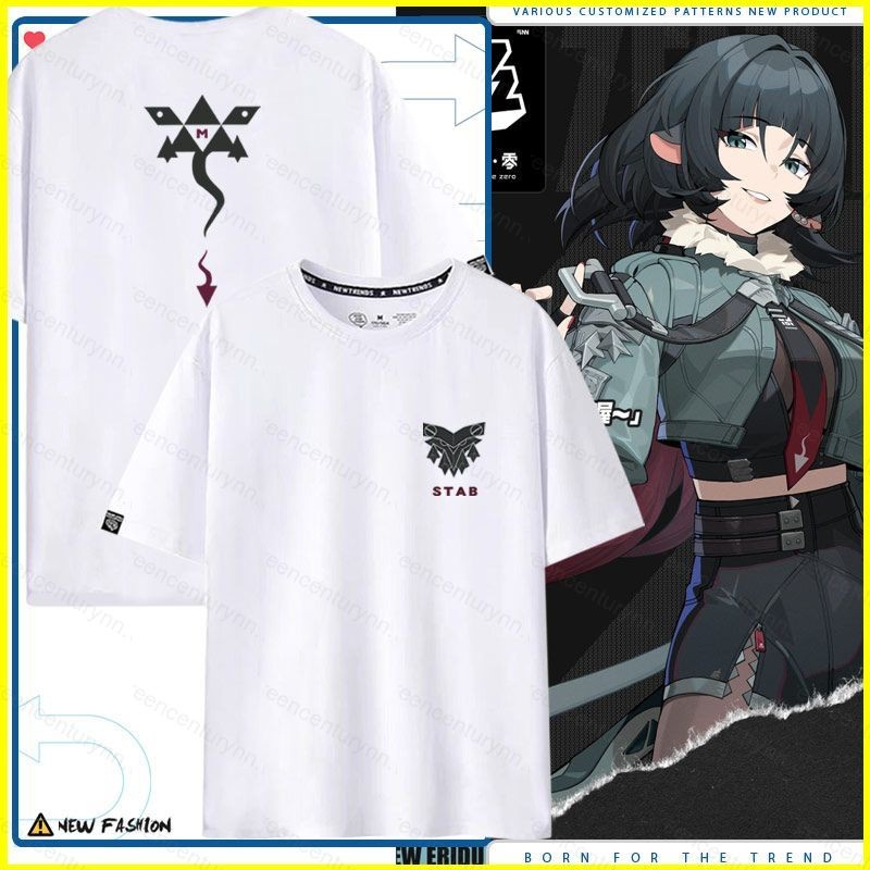 Gn Zenless Zone Zero Jane Doe Cosplay vải 3D mùa hè Áo thun Anime tay ngắn hàng đầu NG