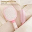 EBINLANDS 1 / 3 Lược Đệm Không Khí, Lược Massage Top Đầu Lâu Lông Tơ, Lược Chải Tóc Xoăn Chống Tĩnh Điện Di Động