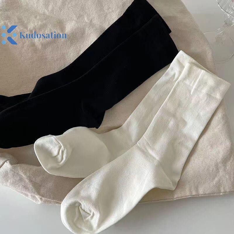 Kudosation Nữ Dài Tất Cashmere Nữ Boot Chắc Chắn Len Đùi Vớ Skinny Casual Cotton Lông Tơ Nữ Dài Tất