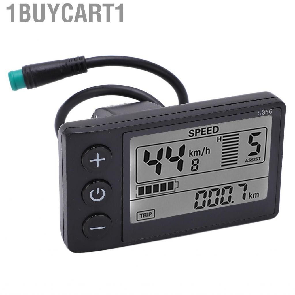 (Ready Stock) 1buycart1 Dành Cho Xe Đạp Điện Màn Hình LCD S866 24V/36V/48V Xe Đạp Điện Tử Xe Đạp Điện LCD Phần Cắm