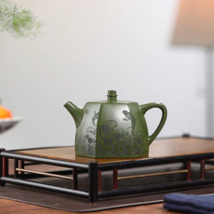 Ấm Tử Sa Nghi Hưng Hán Đạc Cân Văn 260 ml (Lục Nê Dân Quốc)