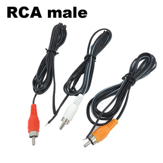 3x 1.5m 2pin Xe Rca Nam Đỏ Đen Trắng Đầu Nối Âm Thanh Cắm Cáp Av Loa Video Đơn Nối Dài Dây Dẫn Tự Làm Sửa Chữa Dây F @ VN