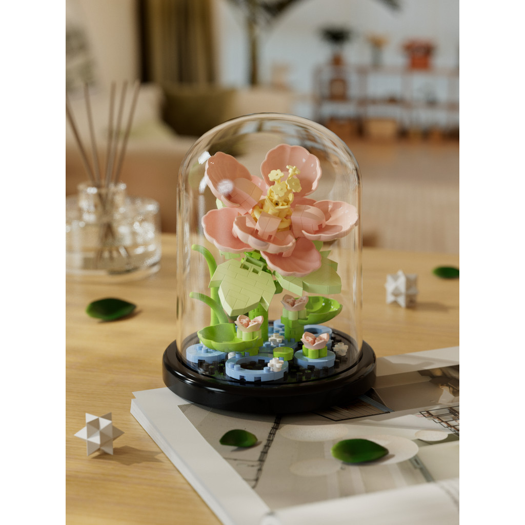 Tương thích với các khối xây dựng Lego Hoa hướng dương Bảo quản Bó hoa hồng hoa hướng dương Đồ trang trí lắp ráp DIY ba chiều 520 Quà tặng ngày lễ tình nhân Hàng có sẵn