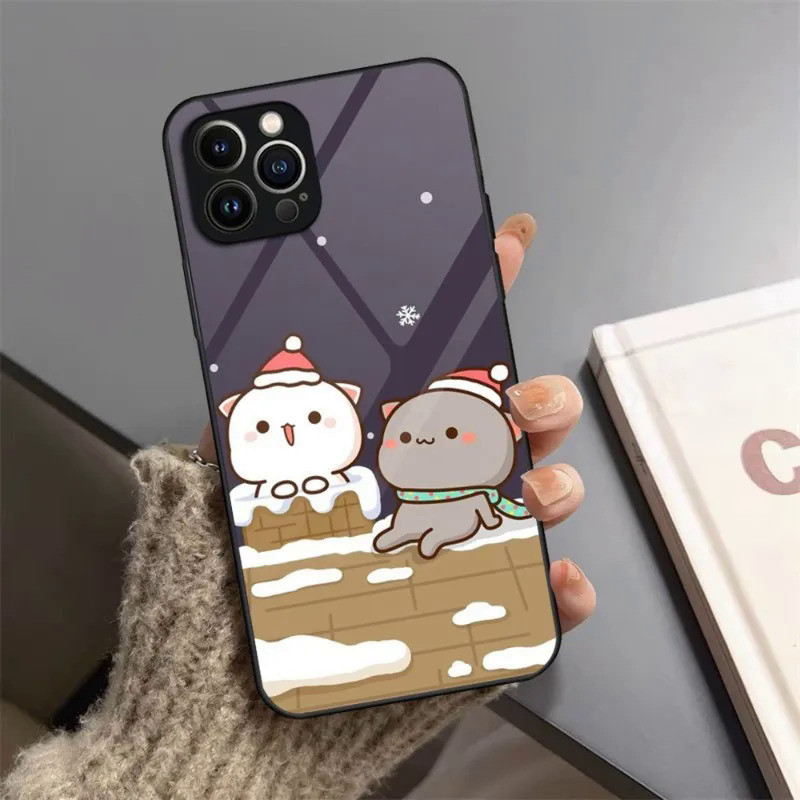 BK-1 Dễ Thương BuBu DuDu Ốp Lưng Điện Thoại Kính Cường Lực Cho IPhone 17,15 14 11 12 13 Pro XS Max Plus Mini X XR 8 7 6s SE2020 Cover 0728