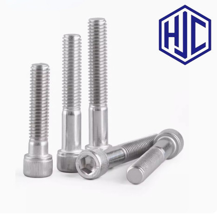 M4M5M6M8M10 răng inox Mạ niken Bulong lục giác đầu trụ Nửa chủ đề/nửa ...