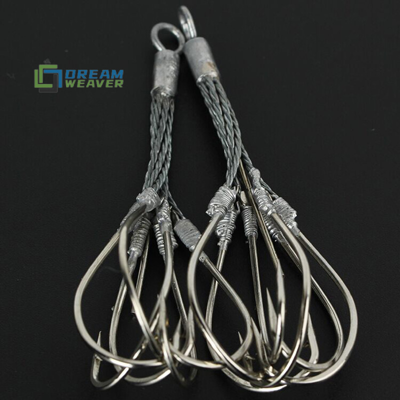 Móc Treble Thép Carbon Cao 6 Móng Vuốt Siêu Sắc, Dụng Cụ Câu Cá Mới