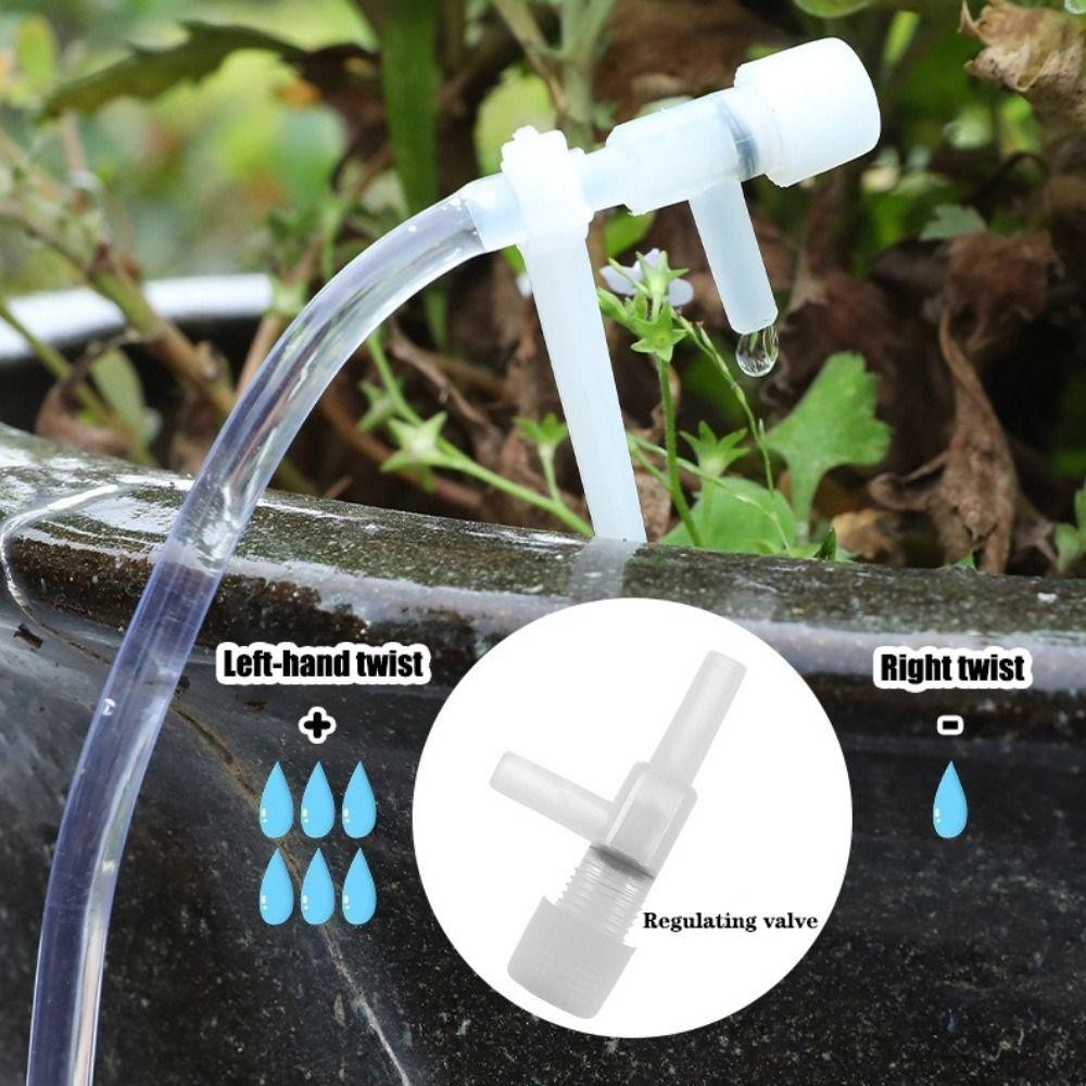 Bộ Tưới Nhỏ Giọt Vườn CATIYAHA, Hệ Thống Tưới Cây Ống 10 / 20 / 30M 4 / 7mm, với Van Điều Chỉnh Nhà Kính Có Thể Điều Chỉnh Tiết Kiệm Tưới Cây Micro Nhỏ Giọt