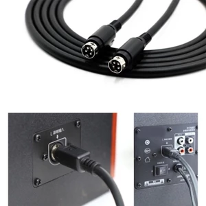 Cáp Nam BTM 4Pin DIN Cho Loa R1700BTR1600TIII Vỏ PVC Chịu Nhiệt Độ