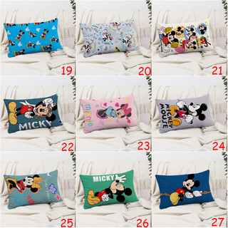 Hoạt Hình Chuột Mickey Và Chuột Minnie Hình Chữ Nhật Gối Vỏ Bên In Hình Đệm Polyester Trang Trí Sofa Nhà (Không Có Lõi)