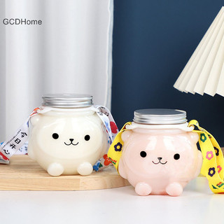 Gcdhome 500ml Chai Nước Giải Khát Gấu Nhỏ Uống Chai Trà Sữa Nước Uống Lạnh Chai Nóng