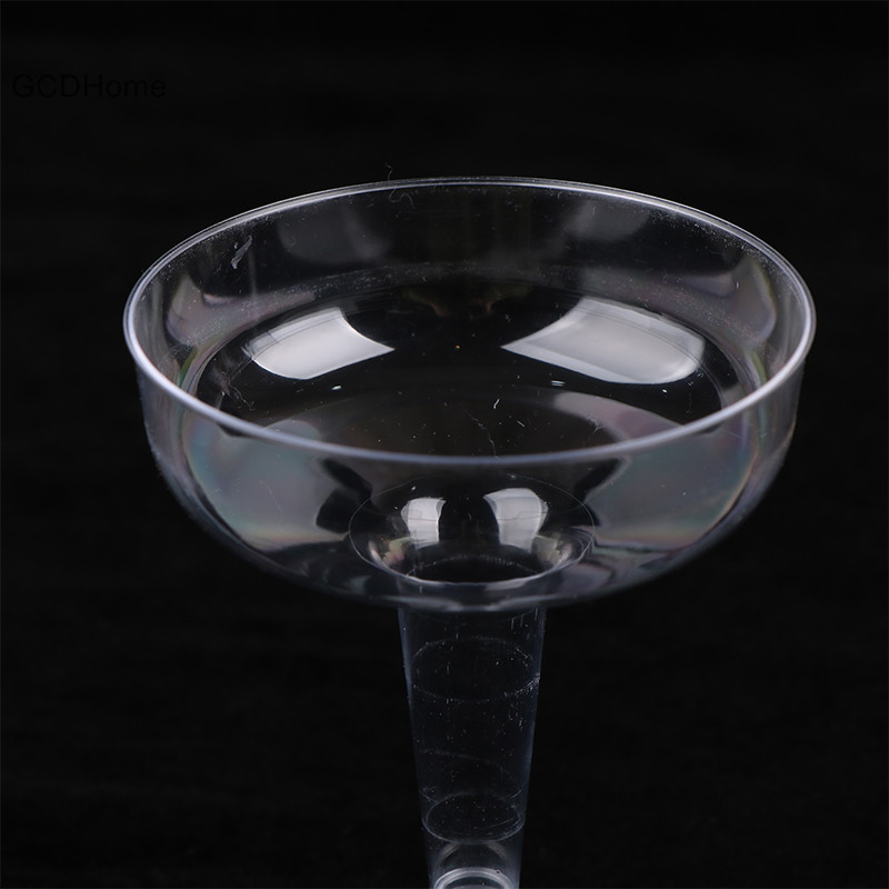 Gcdhome 10 Chiếc Nhựa Trong Suốt Champagne Cocktail Thanh Cốc Đậu Kính Drinkware Cho Tiệc Sinh Nhật Lễ Hội Kỷ Niệm Lễ Hội HOT