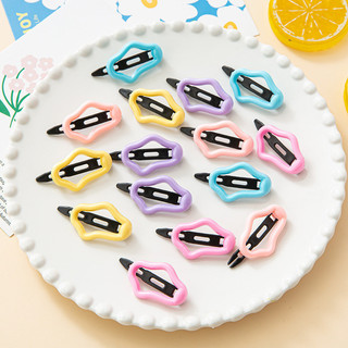 Kẹp tóc nữ sinh viên macaron đám mây mới, kẹp tóc cô gái ngọt ngào và mát mẻ, phụ kiện tóc màu kẹo tươi ngọt ngào