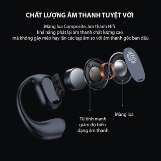 Tai nghe Bluetooth 5.3 không dây cảm biến HNT TWS JS280 bản nâng cấp, âm thanh tốt, độ trễ thấp, pin trâu, có hộp tự sạc deerlu03