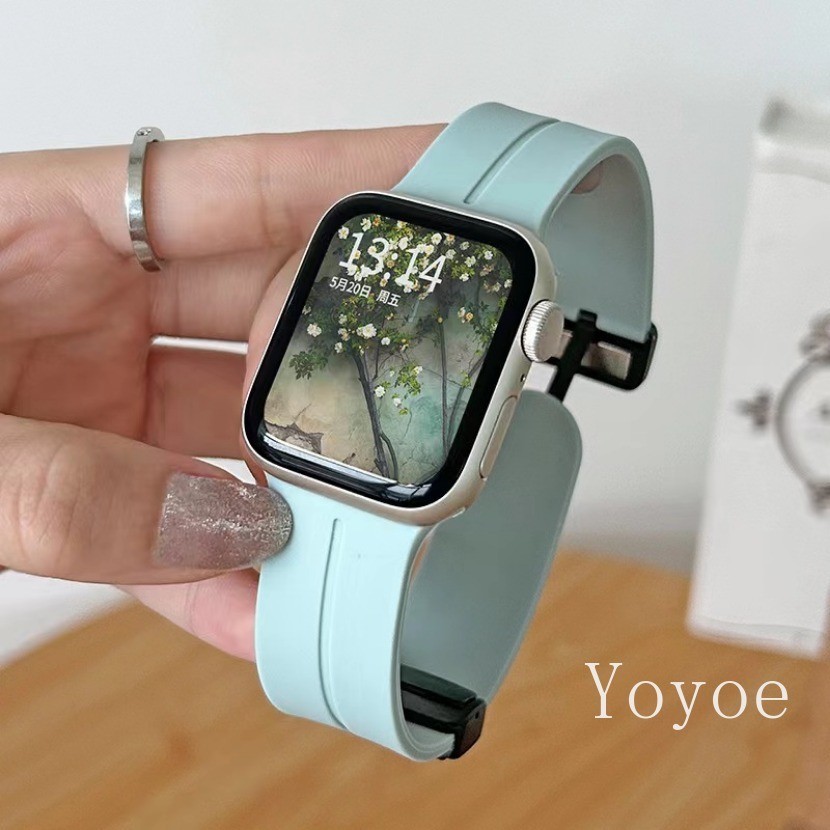 Dây đeo silicone cho dây đeo đồng hồ AW Series 11 10 46mm 9 44 45 40 41 42 38mm  Ultra 2 49 Bracelet iWatch 7 8 se 6 4 5 3 siêu 2 9