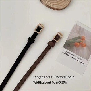 Thắt lưng da PU khóa chốt OIWLSAX321, thiết kế sang trọng, phong cách retro, đa năng cho nữ