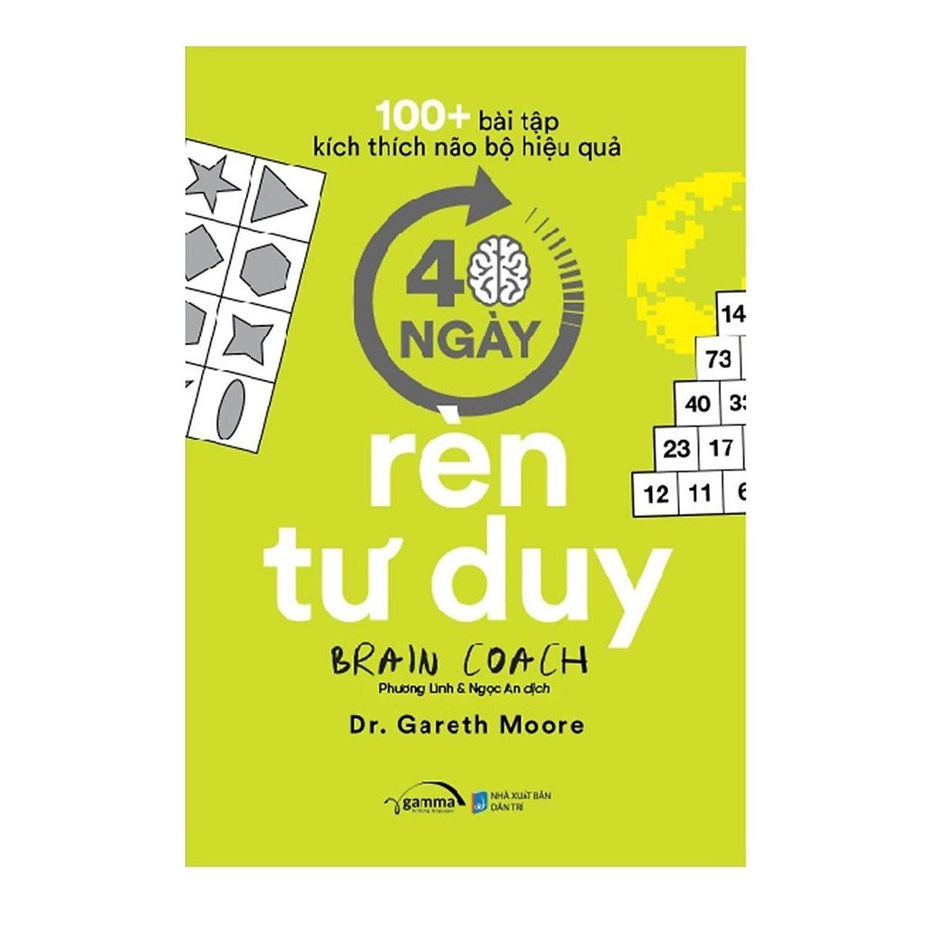 Sách - Combo 100+ Bài Tập Kích Thích Não Bộ Hiệu Quả : 40 Ngày Luyện Trí Nhớ + 40 Ngày Rèn Tư Duy (Gamma)