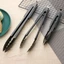 Kẹp thức ăn màu đen bằng thép không gỉ 3 kích thước 24/30/35cm