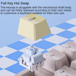 LEOBOG A75 Bộ bàn phím cơ Alice tùy chỉnh 2.4g Không dây ba chế độ Bluetooth RGB Diy Keycap Cấu trúc hàng đầu Trò chơi thể thao điện tử Văn phòng — ảnh 5