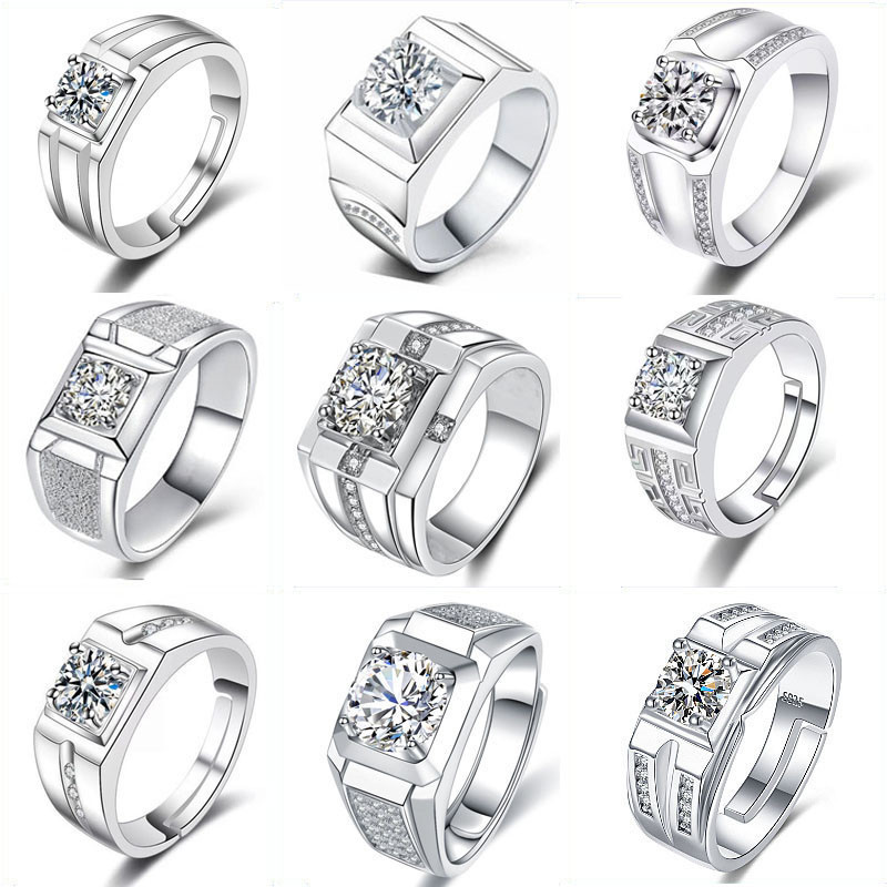 Men's 925 Silver Wedding Ring, adjustable by dreamlife.vn