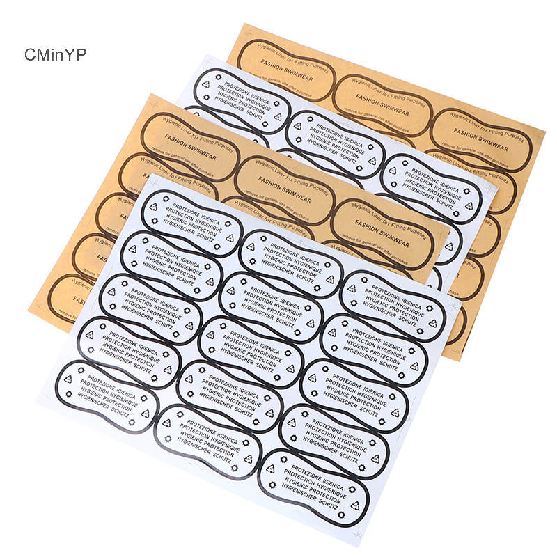 Cminyp 30 Cái / bộ Vệ Sinh Nhãn Trong Suốt Băng Đồ Bơi Thử Trên Nhãn Glory