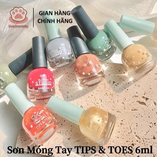 Sơn Móng Tay TIPS & TOES  Water Base Nail Polish 6ML