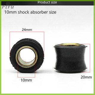 Ptfu 1 Chiếc Xe Máy Phía Sau Giảm Chấn Cao Su Đệm Cao Su 10 Mm 12 Mm Giảm Sốc Ốp Lưng Khối Tay Đệm Cao Su Nhẫn Mới