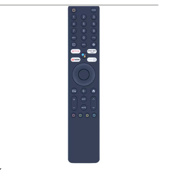 Đều khiển remote từ xa tivi xiaomi L43M8-A2SEA giọng nói 4 nút trắng - tặng pin