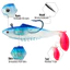 10cm / 19g Jig Mồi Mềm Có Móc Sắc Nét Đuôi Mái Chèo Chìm Swimbaits Weedless Bass Mồi Shad Tadpole Mồi Spinner với Mồi Câu Cá Nước Ngọt