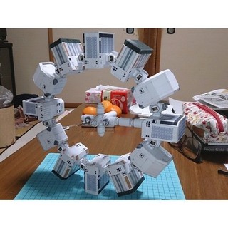 Mô hình giấy DIY Bộ phim "Interstellar" Độ bền tàu vũ trụ Mô hình tàu vũ trụ DIY