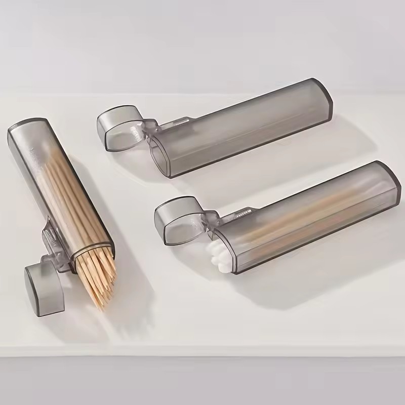 Hộp đựng tăm Mini bằng nhựa - Hộp đựng tăm bỏ túi di động - Hộp đựng khăn bông - Hộp đựng đồ vật nhỏ - Đồ dùng nhà hàng du lịch ngoài trời