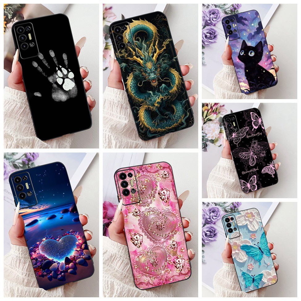 Tecno Pova2 Ốp Lưng LE7 LE7n Thời Trang Bướm Hoa Hoạt Hình Dễ Thương Mèo Mát Ngộ nghĩnh Vỏ Điện Thoại Tecno Pova 2