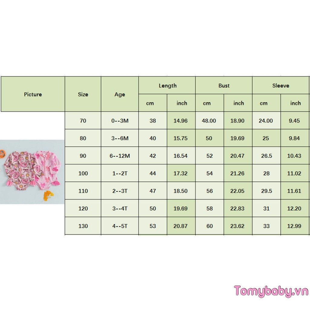 Bộ đồ bơi xếp nếp cho bé gái mới biết đi Họa tiết nơ dễ thương Tay dài Dây kéo Rash Guard Bộ đồ tắm