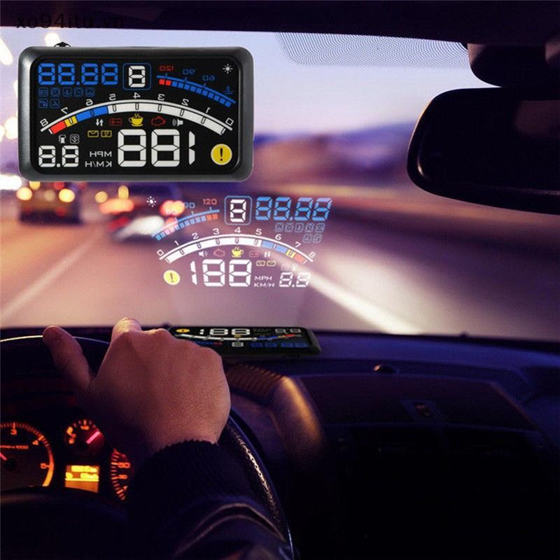 XOITU Universal F4 Up Display HUD ODB2 Hệ thống cảnh báo đồng hồ tốc độ ô tô tự động An toàn VN