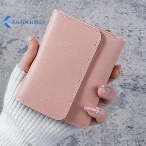 Kudosation Ba Gấp Kẹp Ngắn Ví Nữ Ví Ngắn Nhiều Thẻ Túi Túi Thời Trang Nữ Ví Thẻ Tín Dụng Nữ Ví Đựng Tiền Xu