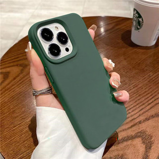 Logo Ốp Lưng Silicon Lỏng Cho iPhone 16 15 14 13 12 11 Pro Max Chống Sốc Mềm Mặt Sau Bảo Vệ Dành Cho 16 series Phụ Kiện Điện Thoại