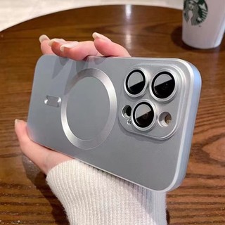 Ốp điện thoại chống sốc sơn kim loại từ tính lỏng cho IPhone 15 14 13 12 11 Pro Max 14 15 plus Vỏ chống sốc
