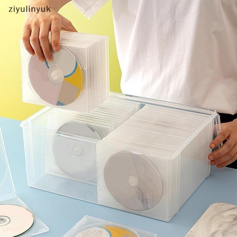 Ziyulinyuk Trong Suốt Và Chống Bụi CD Hộp Bảo Quản DVD Gia Đình Đĩa CD Album Truyện Tranh Tổ Chức Hộp Bảo Quản Kệ Có Nắp Chụp EN