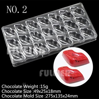 Khuôn socola nhựa cứng-khuôn nhựa mica Tự làm sôcôla Valentine handmade bonbon nhiều mẫu