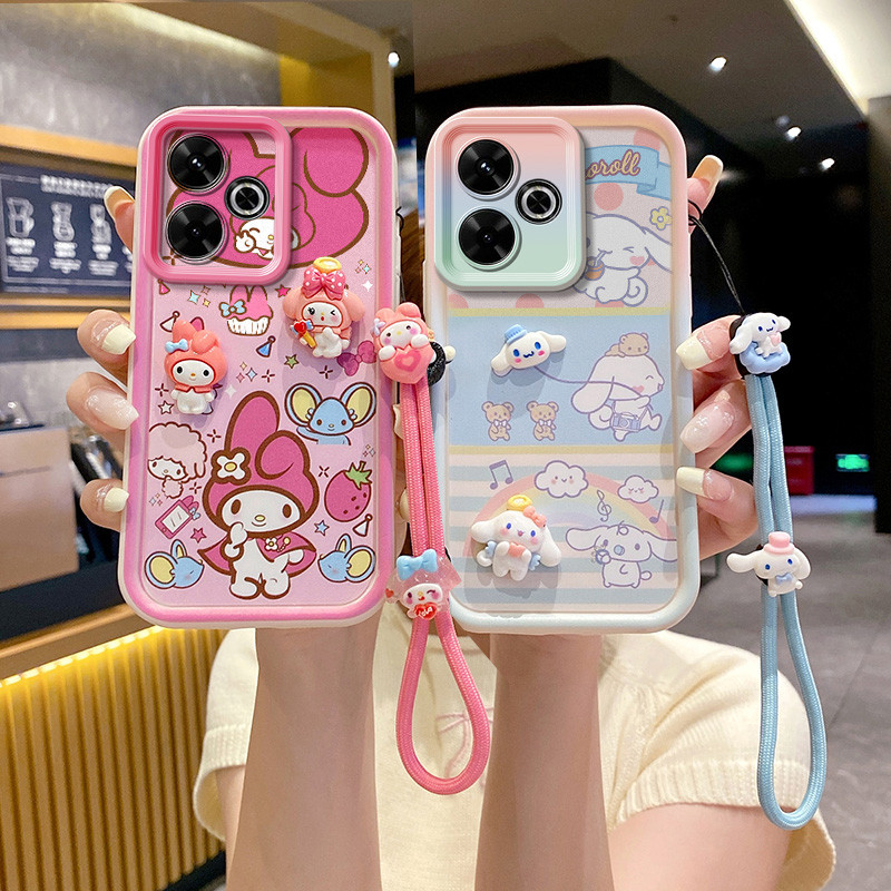 ốp lưng redmi 13 poco m6 m6 plus 5g Ốp điện thoại búp bê 3D dễ thương cho vỏ redmi 13 .