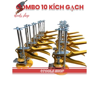 Combo 10 chiếc kích nâng gạch ốp lát tường , con đội kê gạch men ốp tường 3 trụ dày dặn