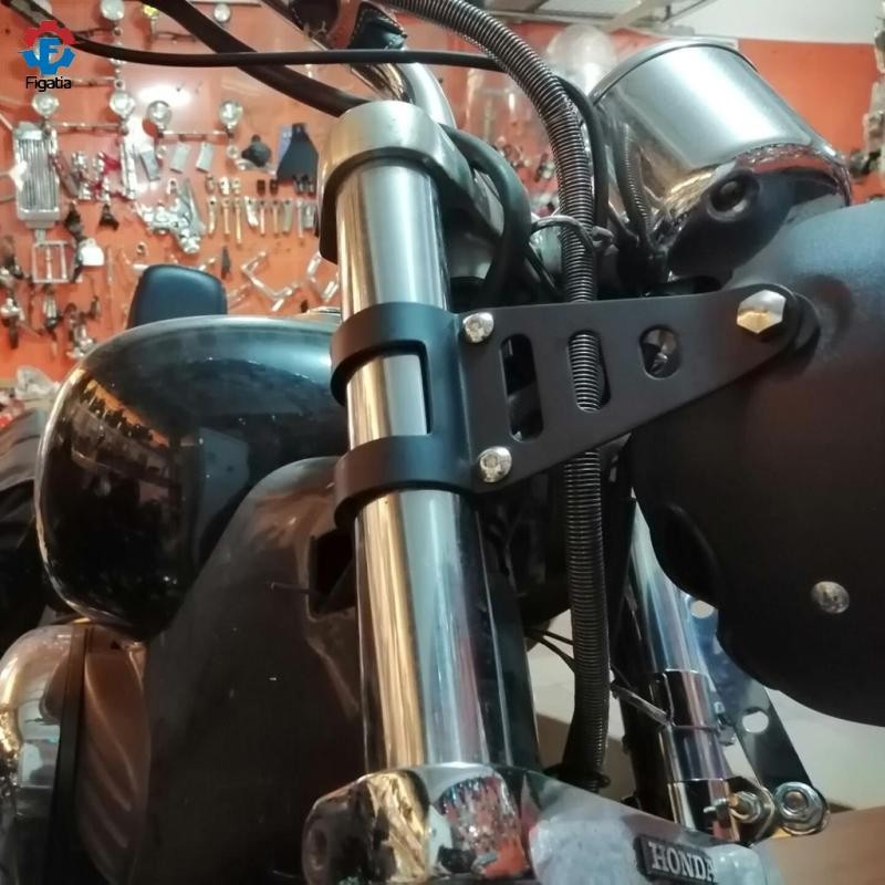 Figatia 6-1,7 inch Đèn pha gắn giá đỡ Fork Ear Chopper Cafe Racer ...