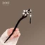 Kẹp Tóc Cây Mun Hoa Tua Rua Cổ Bước Kẹp Tóc Nữ Hanfu Sườn Xám Phụ Kiện Kẹp Tóc Gỗ Mun-#檀木髮簪#黑檀木髮簪#綠檀木髮簪#綠檀木髪簪#