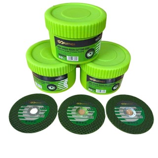 Hộp 50 viên đá cắt sắt, cắt inox màu xanh cắt siêu ngọt 1 tấc (100mm) Gofuther Loại 1 Chính Hãng - Cắt Sắc, Ngọt,