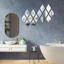 COCODECOVED 12 Cái / bộ Nhãn Dán Tường Gương, Ống Kính 3D Hình Giọt Nước Acrylic, Decal Chống Thấm Nước Sáng Tạo Tự Dính Miếng Dán Lối Vào Nền Tivi
