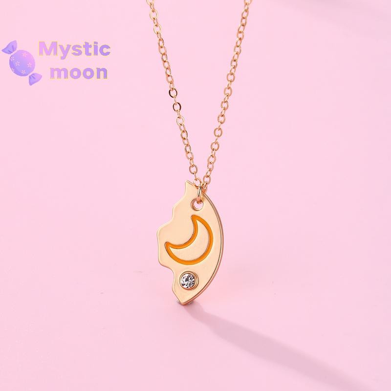 [Mystic] 3 Cái / bộ Mặt Trăng Mặt Trăng Sao Mặt Dây Chuyền Vòng Cổ Người Bạn Thân Nhất Bff Tình Bạn Cặp Đôi Vòng Cổ Trang Sức Thời Trang [Mới]