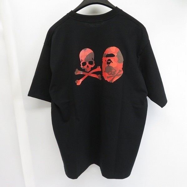 Bape mastermind MMJ Unisex dáng rộng cổ tròn in hình 100% Cotton cao cấp tay ngắn T
